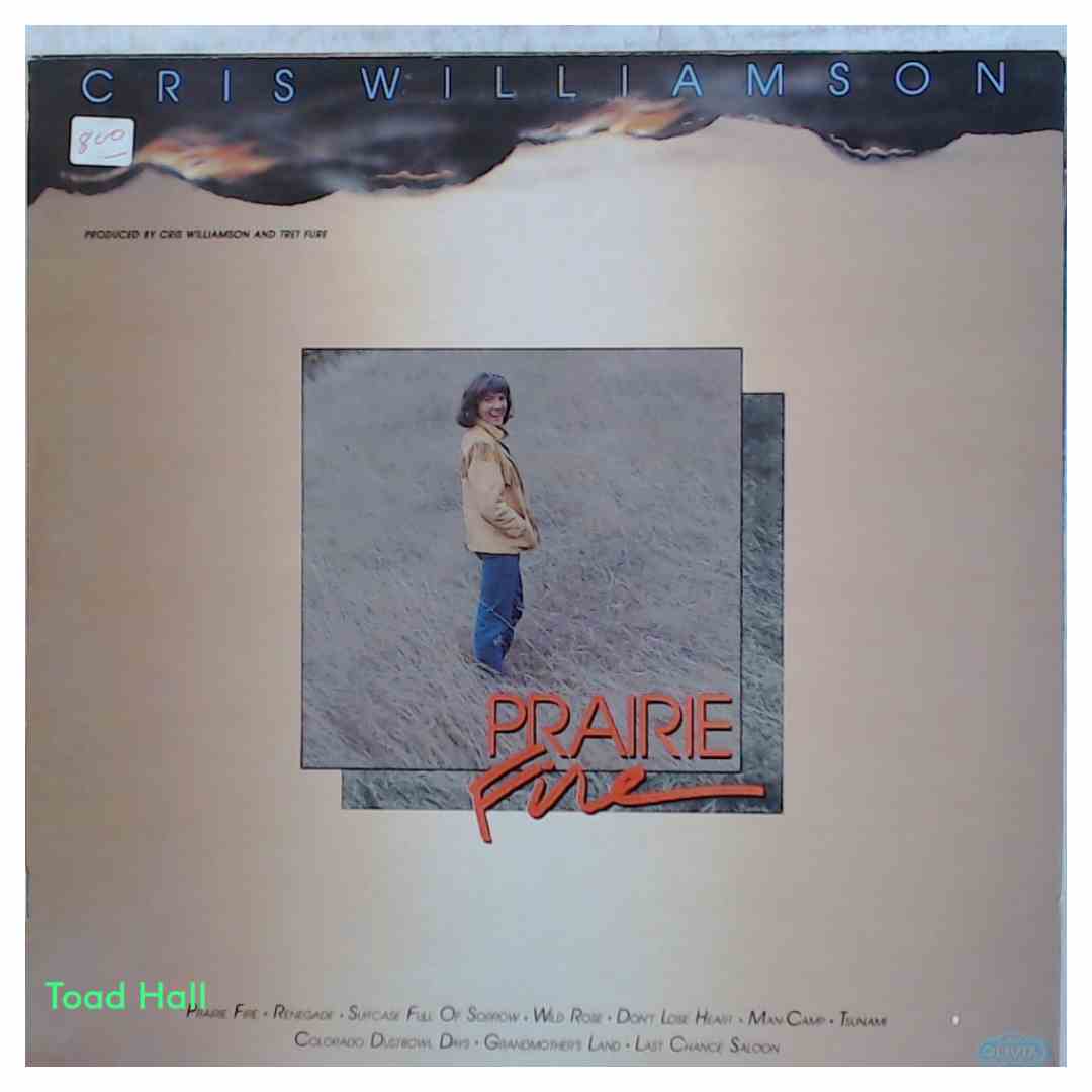 CRIS WILLIAMSON Prairie Fire Used Vinyl LP