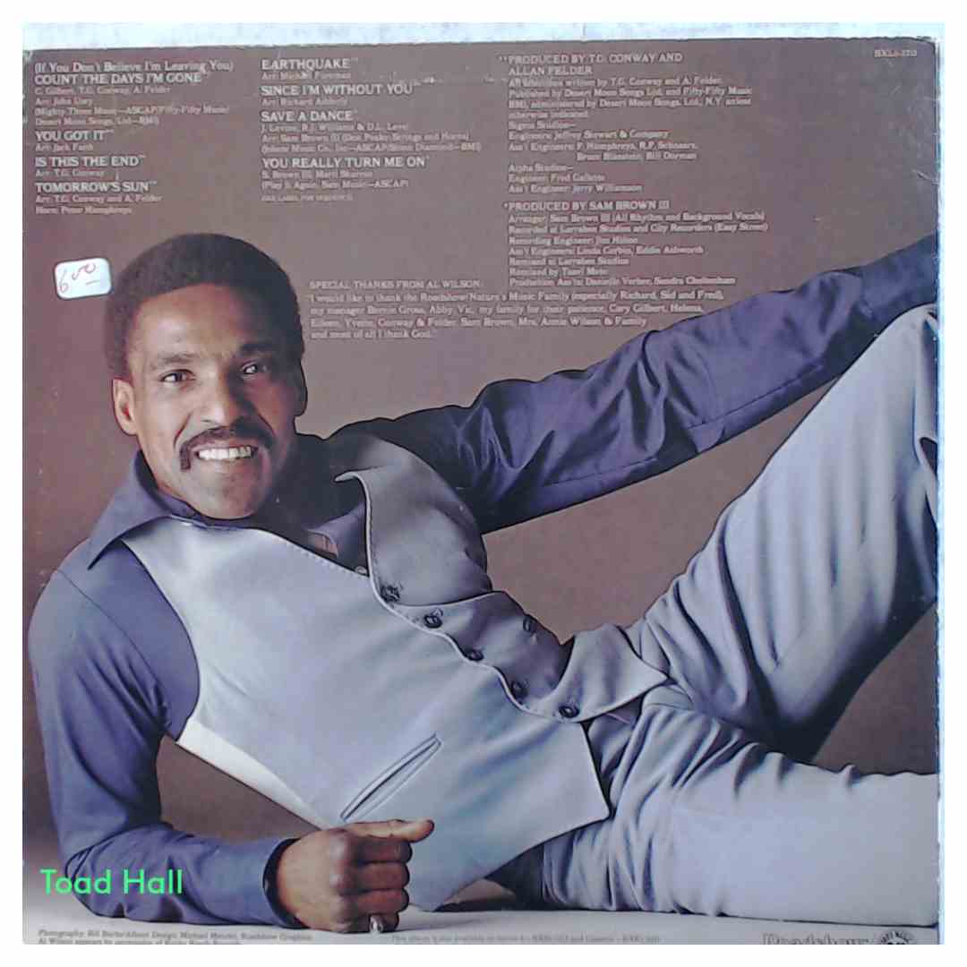 AL WILSON Count the Days Used Vinyl LP