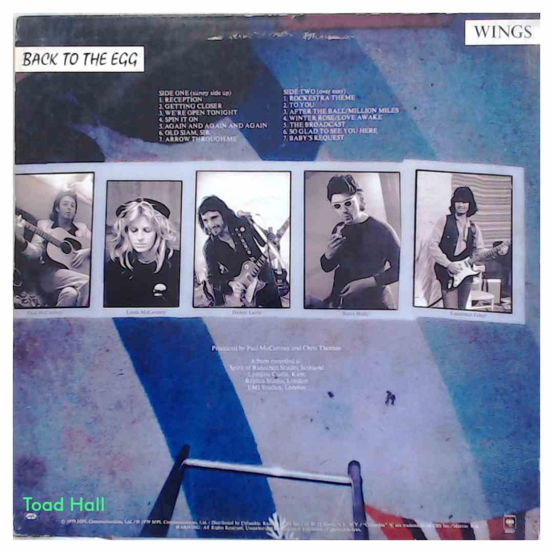 WINGS Back To The Egg Used Vinyl LP
