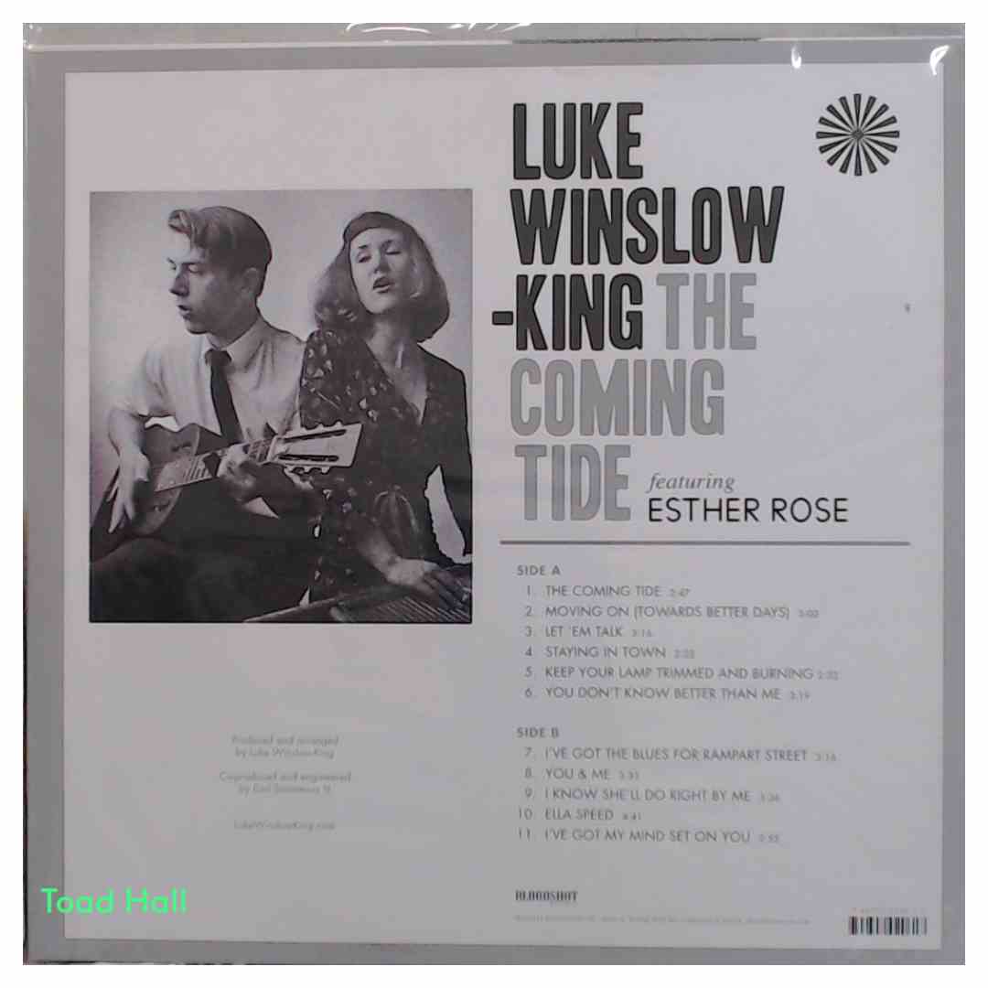 LUKE WINSLOW-KING FT. ESTHER ROSE The Coming Tide Signed Cover Used Vinyl LP