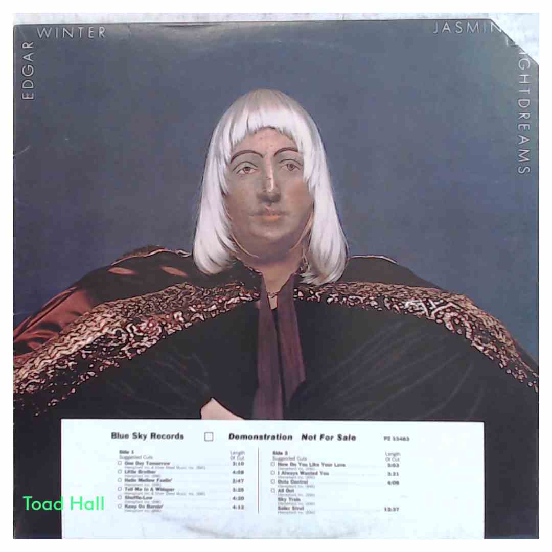 EDGAR WINTER Jasmine Nightdreams Promo Used Vinyl LP