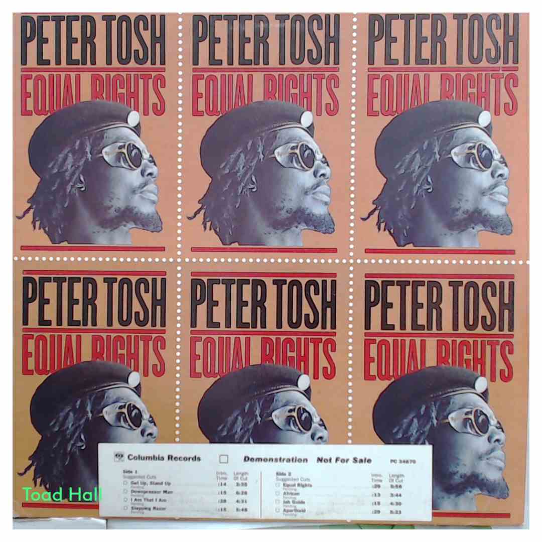 PETER TOSH Equal Rights Promo Used Vinyl LP