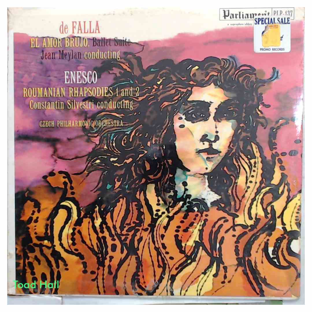 CZECH PHILHARMONIC ORCHESTRA El Amor Brujo/Roumanian Rhapsodies 1 and 2 Vintage Sealed Vinyl LP