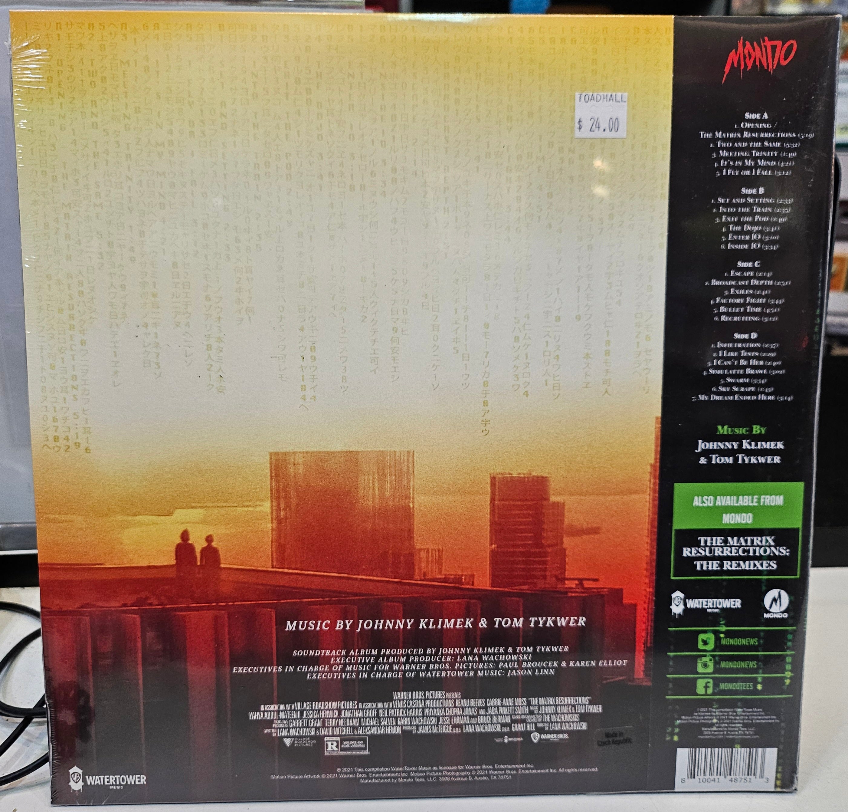 Johnny Klimek & Tom Tykwer The Matrix Resurrections Soundtrack New Vinyl LP