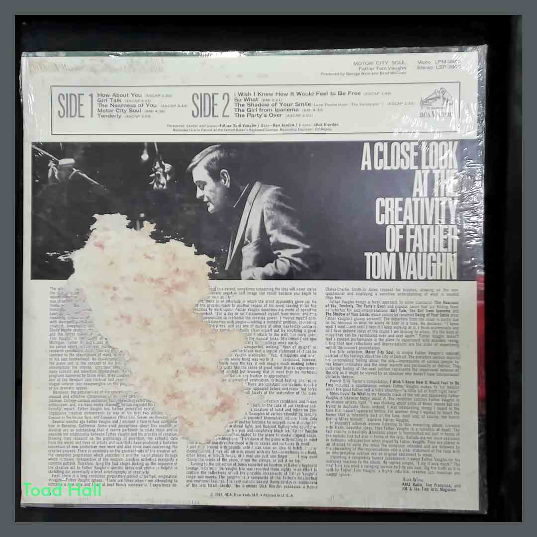 FATHER TOM VAUGHN Motor City Soul Mono LP Vintage Sealed Vinyl