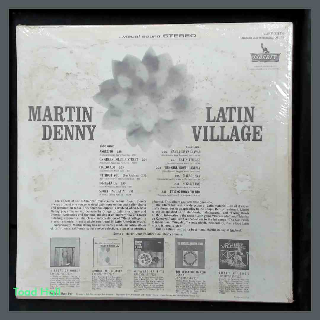 MARTIN DENNY Latin Village LP Vintage Sealed Vinyl