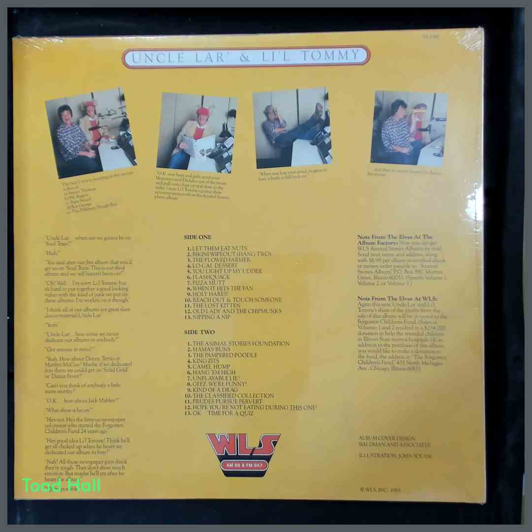 UNCLE LAR' AND LI'L TOMMY'S Animal Stories Vol III LP Vintage Sealed Vinyl