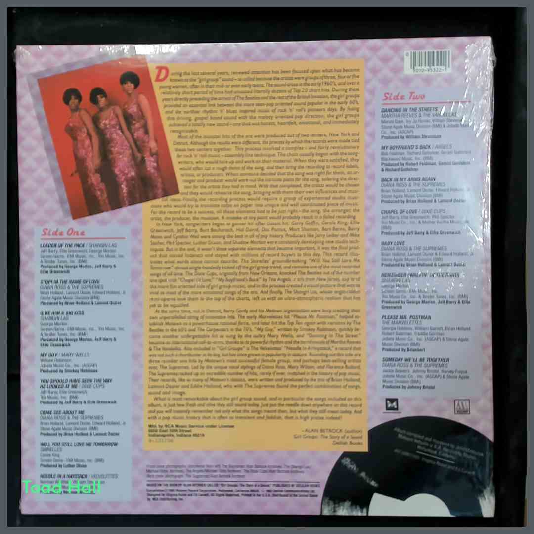 VARIOUS ARTISTS Selections From The Soundtrack Of Girl Groups LP Vintage Sealed Vinyl
