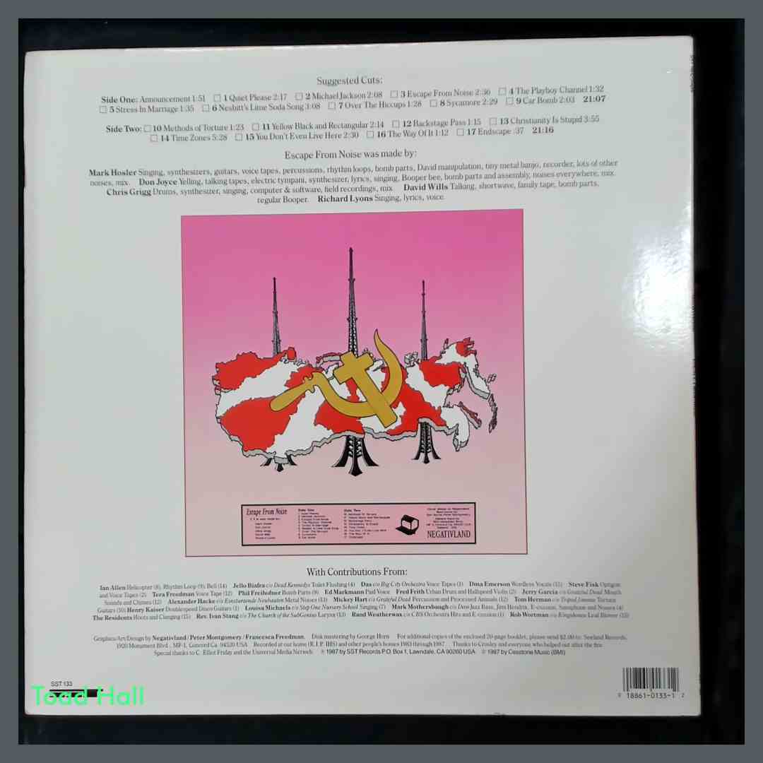 NEGATIVLAND Escape From Noise LP Used Vinyl, no booklet