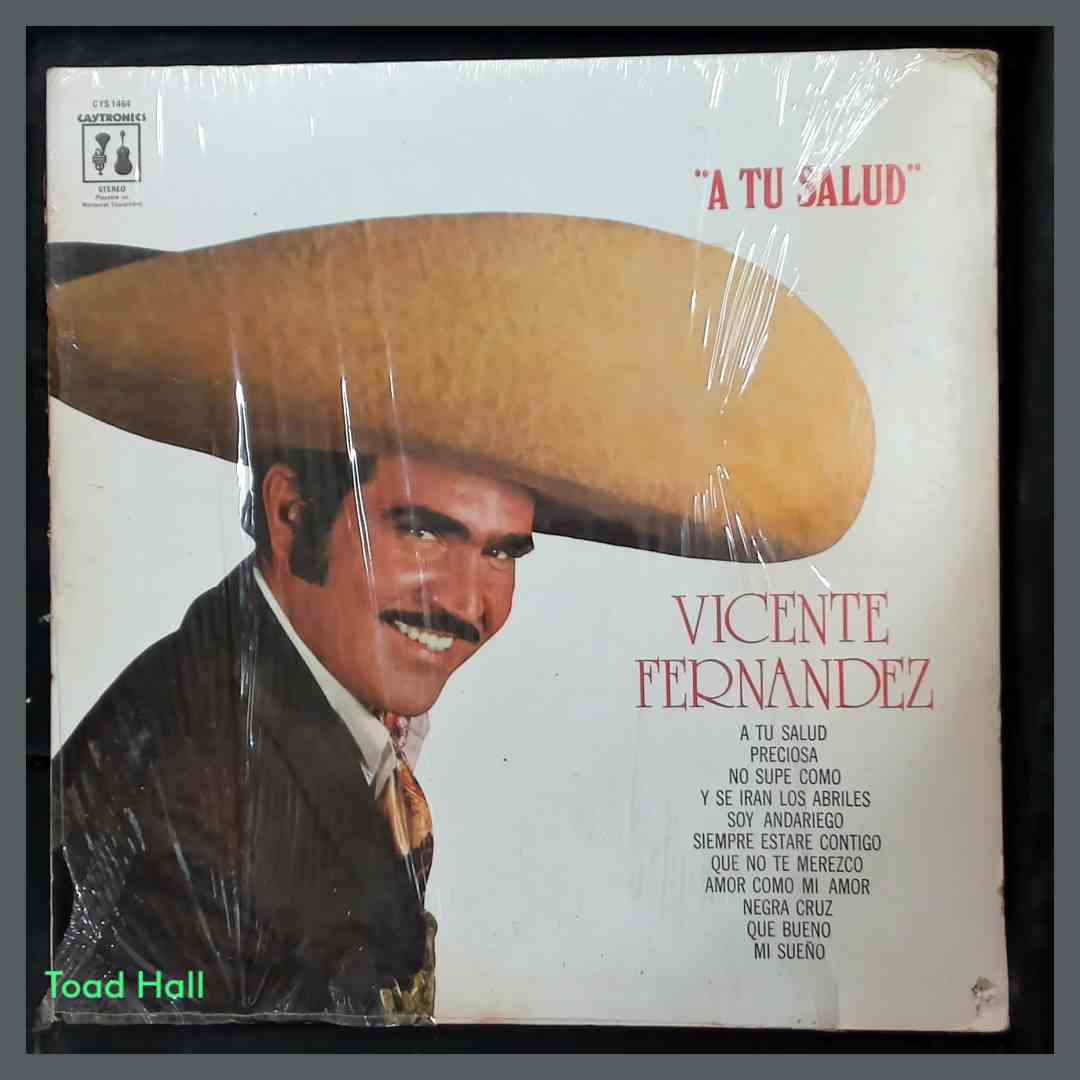 VICENTE FERNANDEZ A Tu Salud LP Used Vinyl