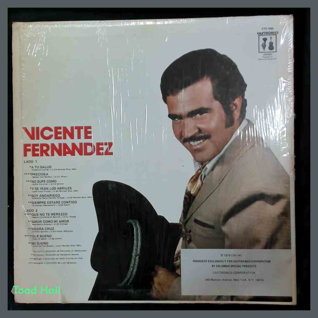 VICENTE FERNANDEZ A Tu Salud LP Used Vinyl