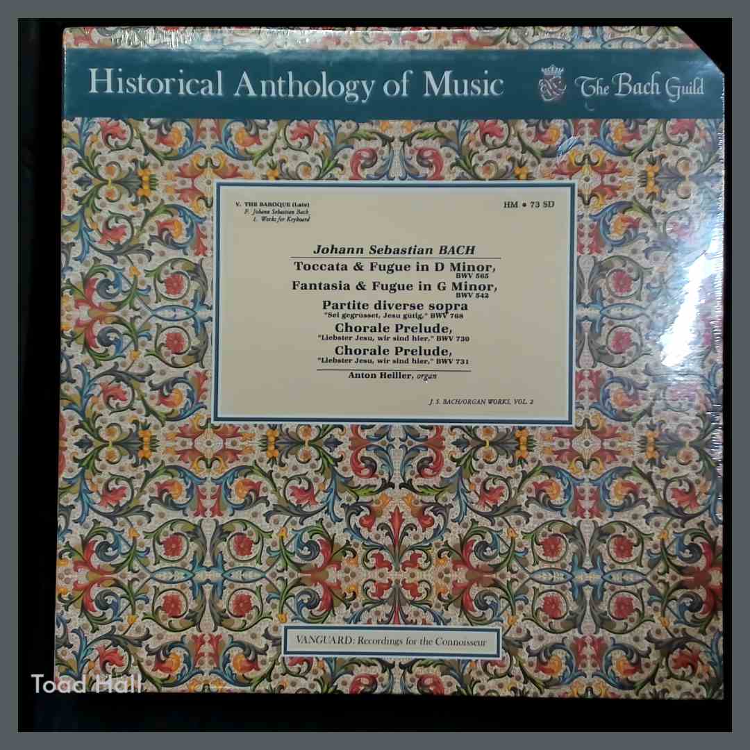 JOHANN SEBASTIAN BACH, ANTON HEILLER Organ Works Vol 2 Vintage Sealed Vinyl