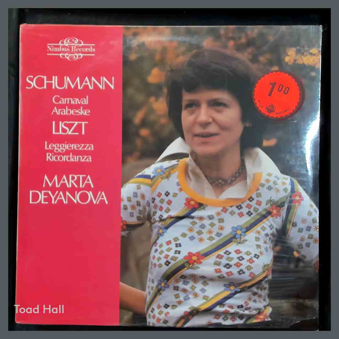 SCHUMANN/LISZT/MARTA DEYANOVA Carnaval Arabeske Leggierezza Ricordanza Vintage Sealed Vinyl Quadraphonic