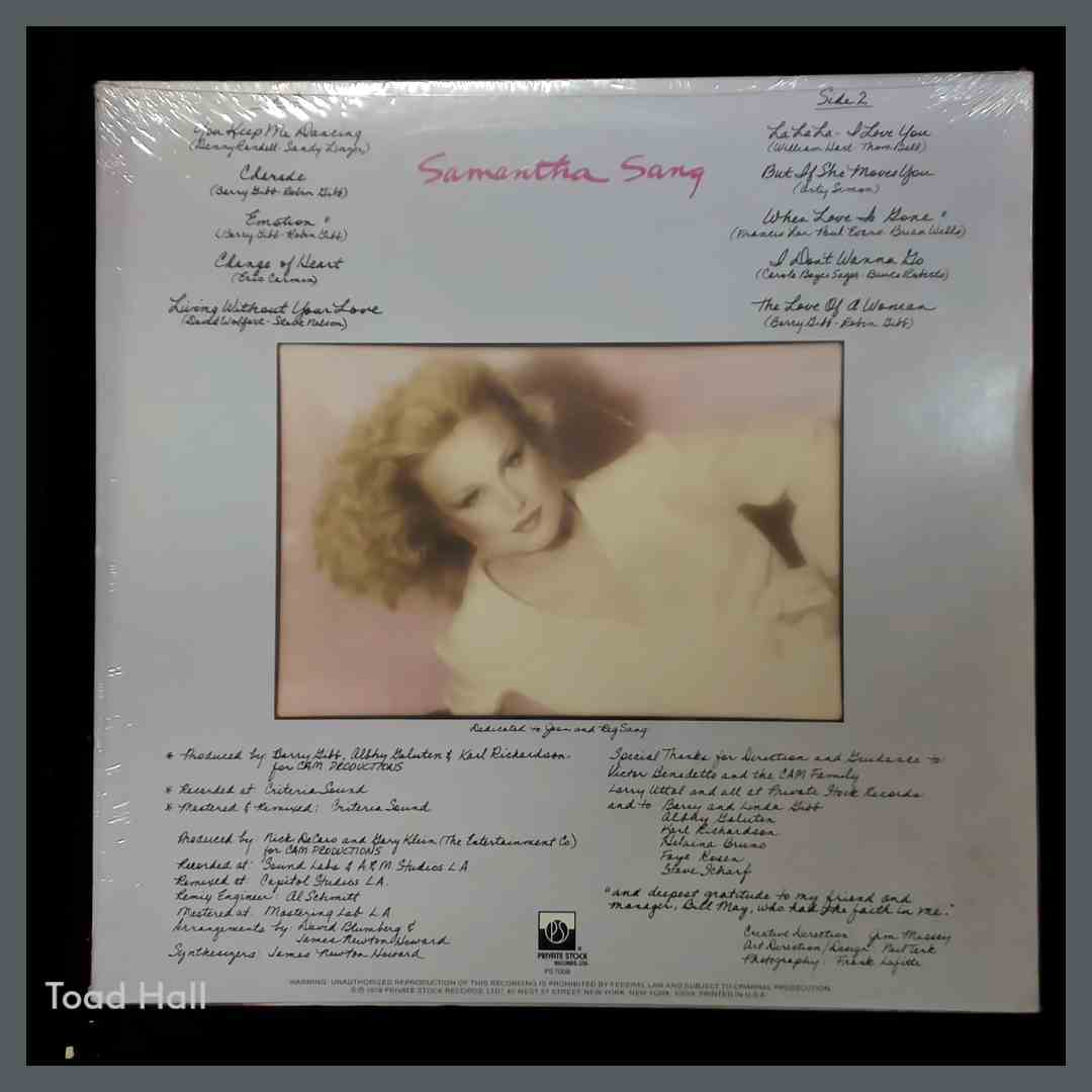 SAMANTHA SANG Emotion Vintage Sealed Vinyl LP