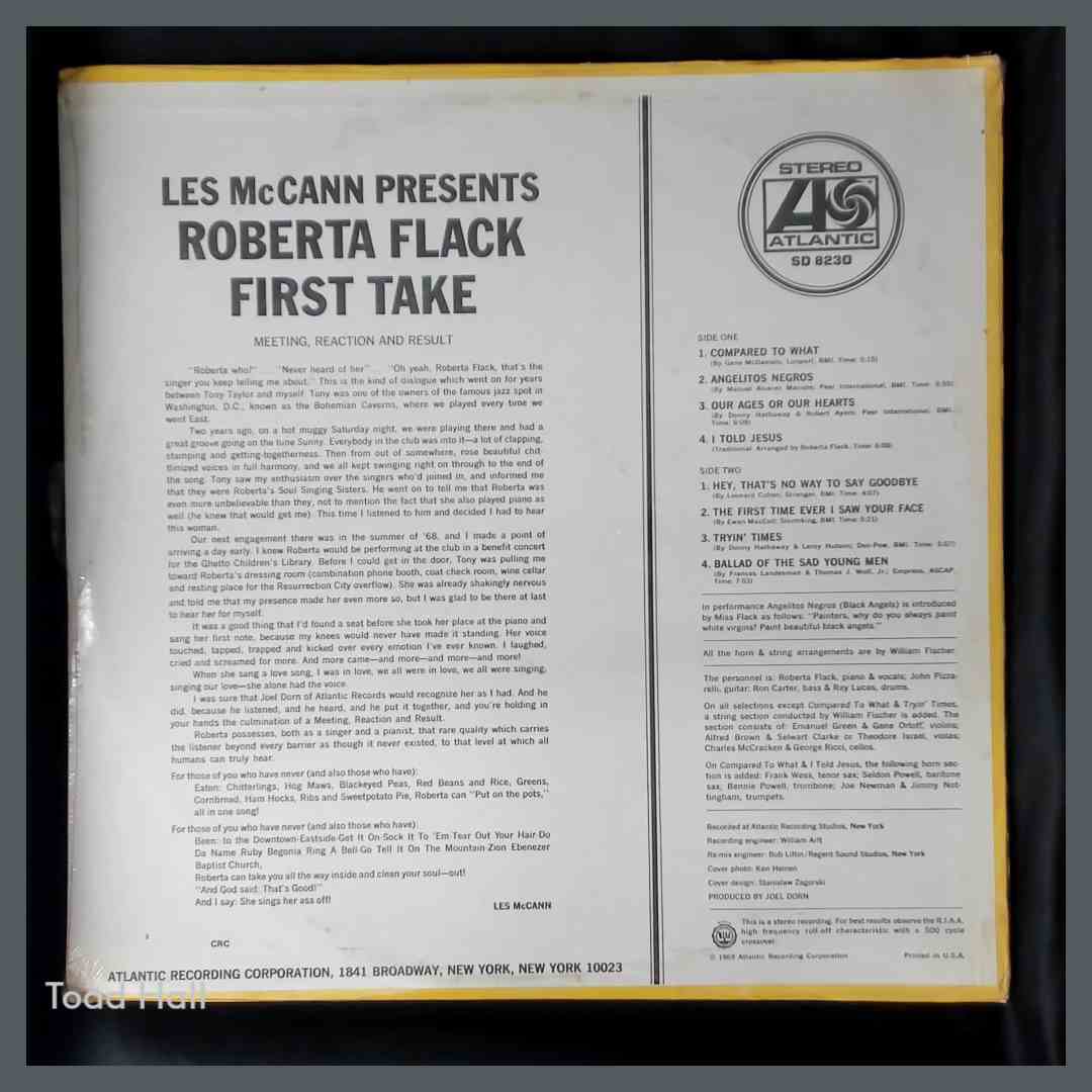 ROBERTA FLACK First Take Vintage Sealed Vinyl LP