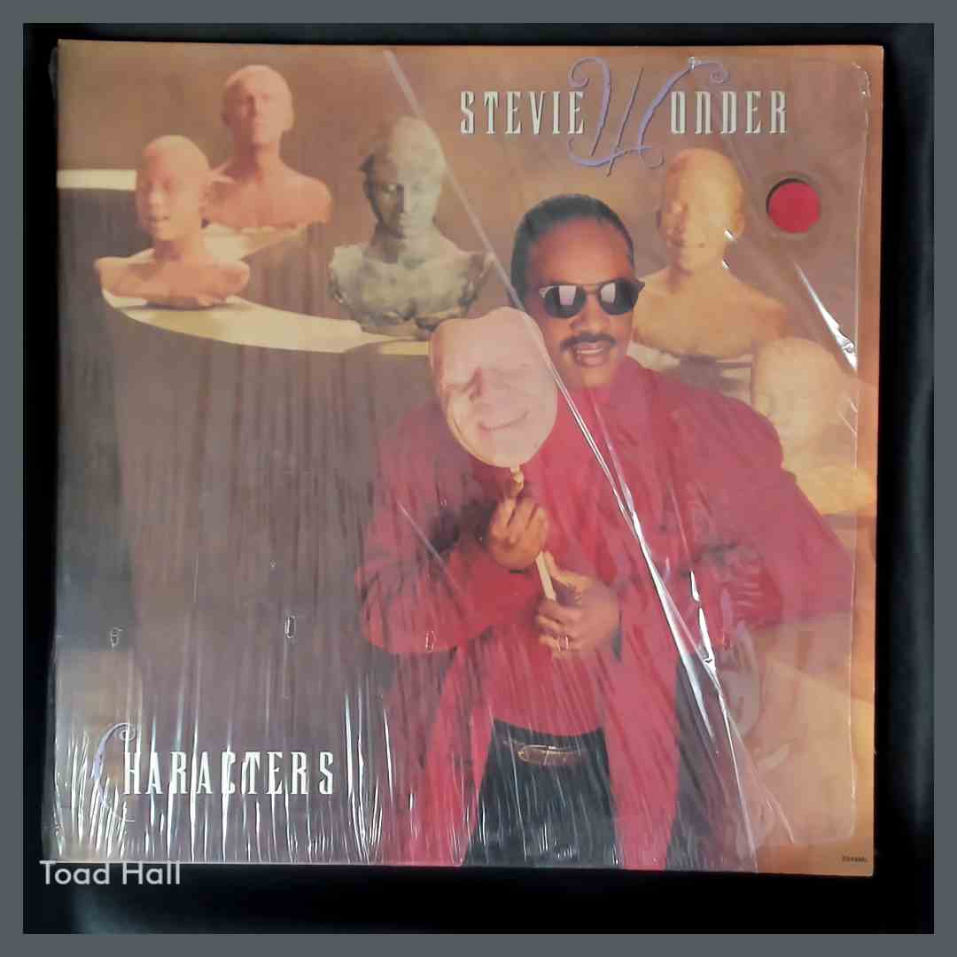 STEVIE WONDER Characters Used Vinyl LP Embossed Cover