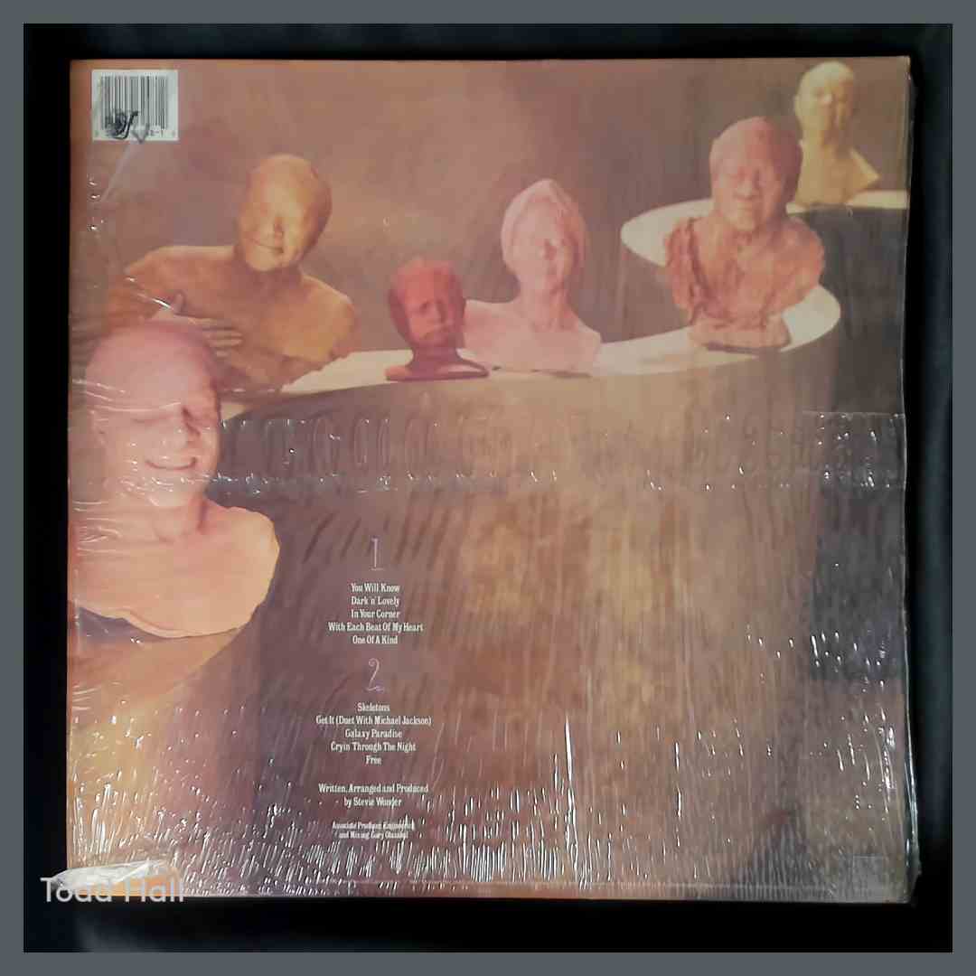 STEVIE WONDER Characters Used Vinyl LP Embossed Cover