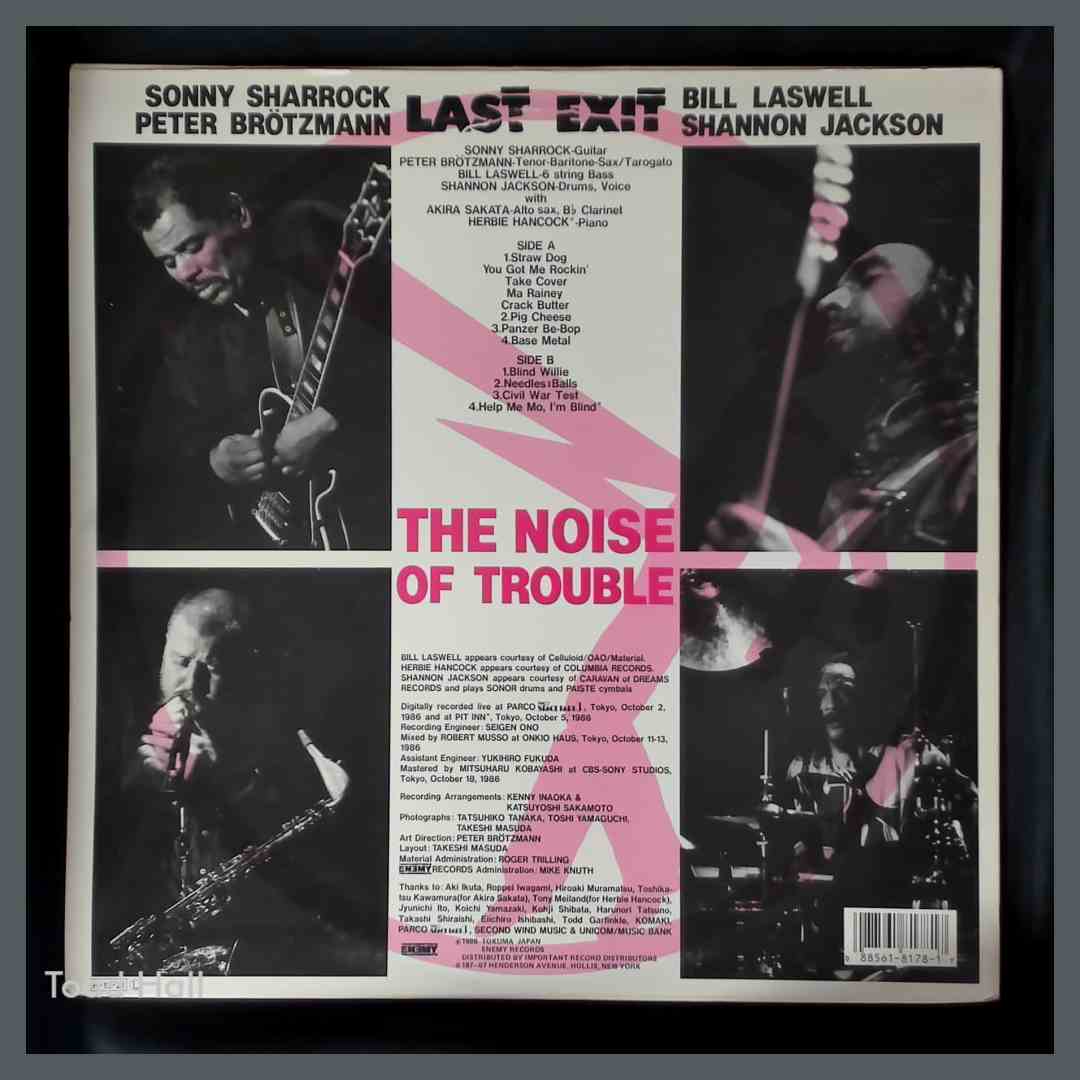 LAST EXIT The Noise Of Trouble Live In Japan Used Vinyl LP Ultrasonically Cleaned