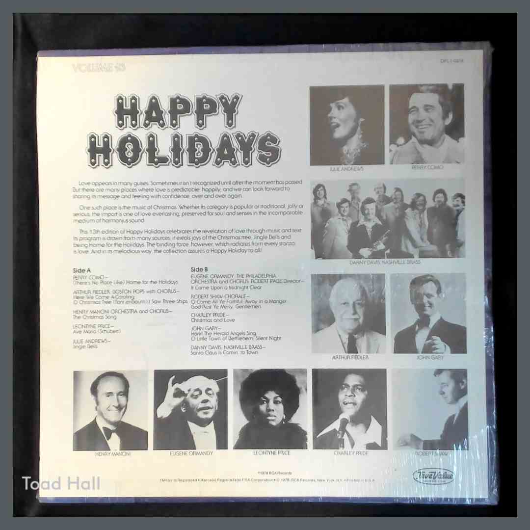VARIOUS ARTISTS True Value Happy Holidays Volume 13 Vintage Sealed Record LP