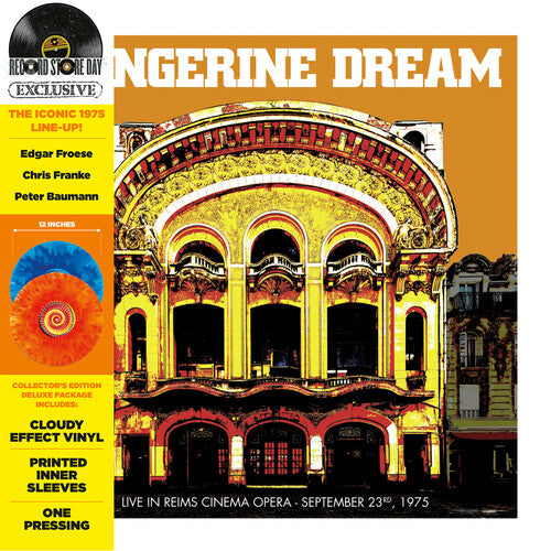 TANGERINE DREAM Live At Reims Cinema Opera (Cloudy Effect Vinyl) New Vinyl LP RSD 2022
