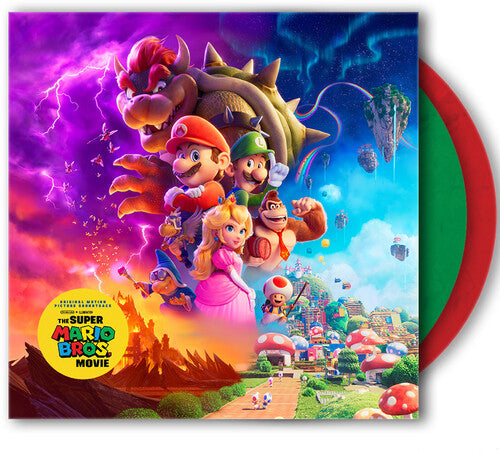 THE SUPER MARIO BROS. MOVIE Original Soundtrack (Red and Green Vinyl) New Vinyl 2 LP