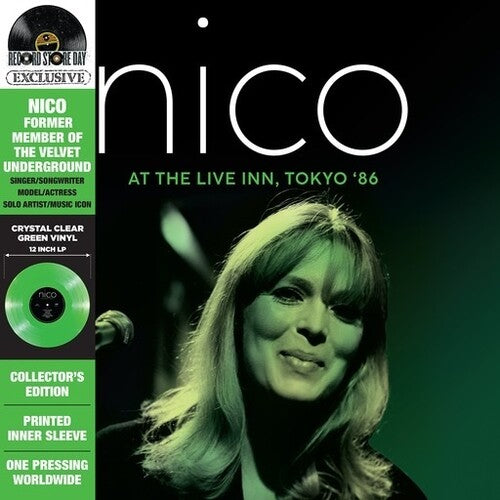 NICO At The Live Inn, Tokyo '86 Crystal Clear Green Vinyl New Vinyl LP RSD 2024