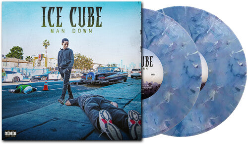 ICE CUBE Man Down Blue with White Marble Vinyl New Vinyl 2 LP
