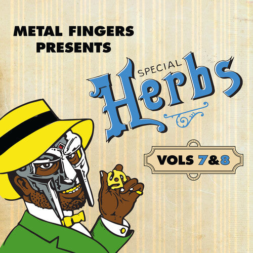 MF DOOM Metal Fingers Presents: Special Herbs Vol. 7 & 8 (Blue Vinyl) New Vinyl 2 LP