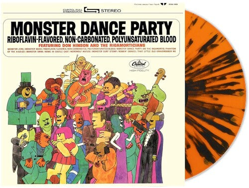 DON HINSON AND THE RIGAMORTICIANS Monster Dance Party (Orange and Black Pumpkin Splatter Vinyl) New Vinyl LP