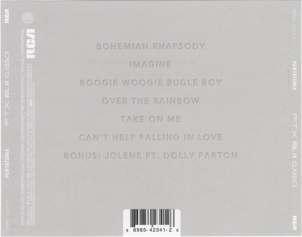 PENTATONIX PTX Vol. IV Classics Vol IV CD, new/sealed