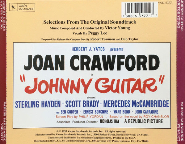 VICTOR YOUNG Johnny Guitar Used CD, like new