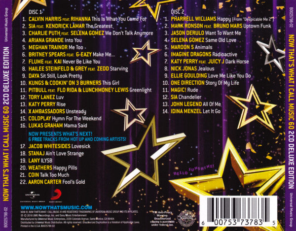 VARIOUS ARTISTS Now That's What I Call Music 60 CD, very good plus
