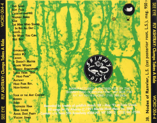 FLY ASHTRAY Clumps Takes A Ride Used CD, VG+