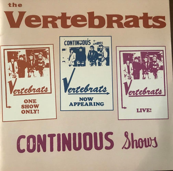 VERTEBRATS Continuous Shows CD, like new