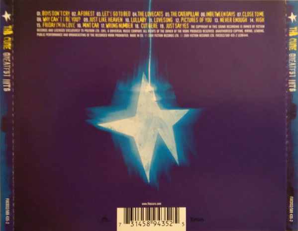 THE CURE Greatest Hits CD, new/sealed cd