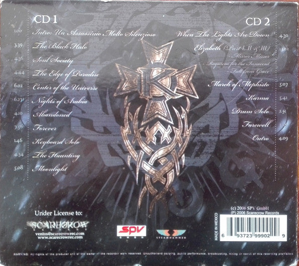 KAMELOT One Cold Winter's Night 2 CDs digipak, very good plus