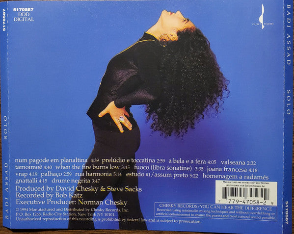 BADI ASSAD Solo Used CD, VG+