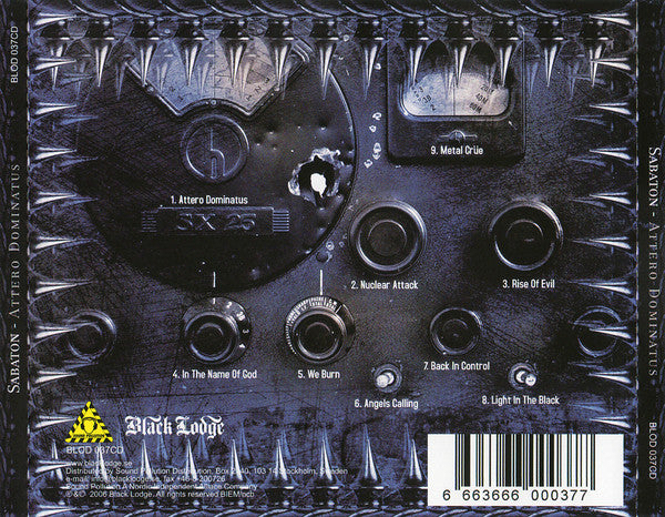 SABATON Attero Dominatus CD, VG+