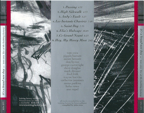 TOM CORA It's A Brand New Day CD, like new