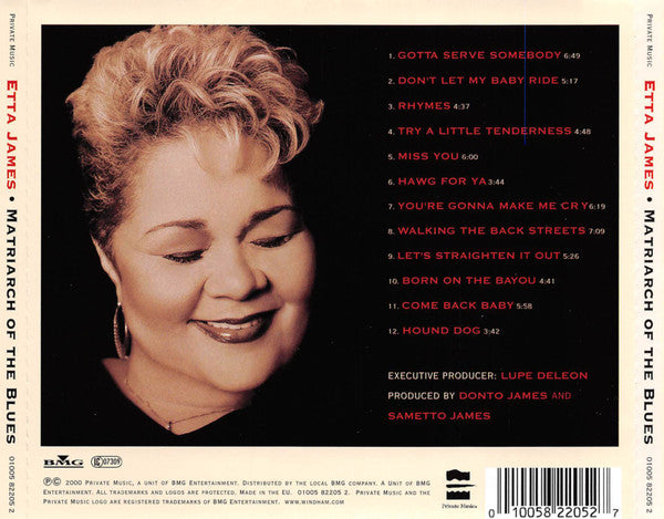 ETTA JAMES Matriarch of the Blues CD, cd like new