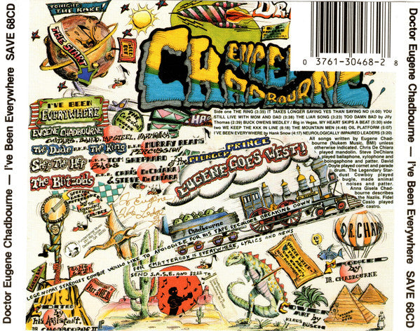 THE DOCTOR EUGENE CHADBOURNE I've Been Everywhere Used CD Like New