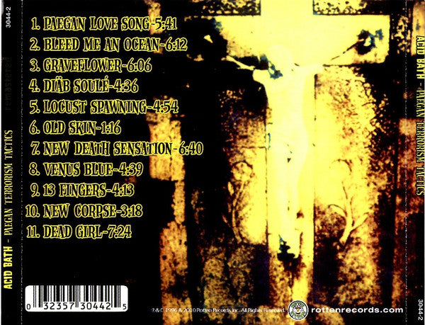 ACID BATH Paegan Terrorism Tactics CD, very good plus