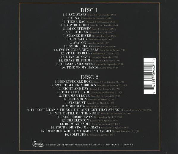 DJANGO REINHARDT The Very Best Of 1934-1939 Used CD, like new