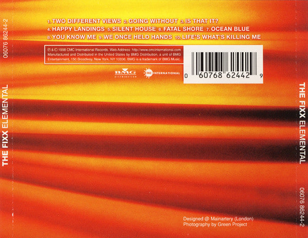 THE FIXX Elemental CD, like new