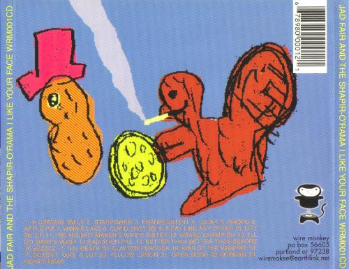 JAD FAIR & THE SHAPIR-O'-RAMA I Like Your Face CD, like new