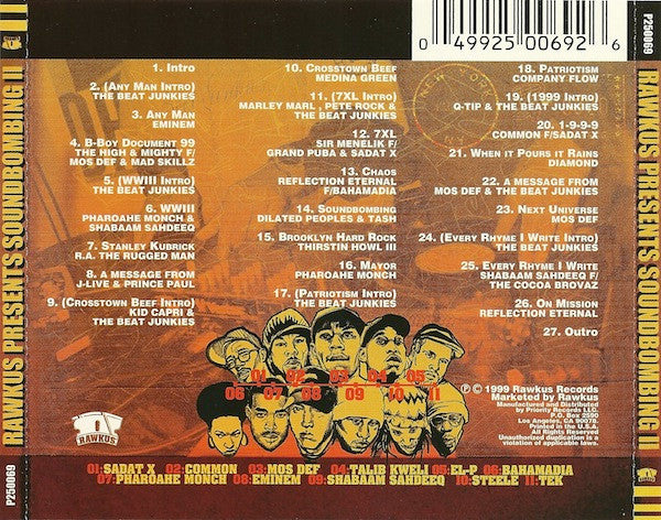 VARIOUS ARTISTS Soundbombing II Used CD, VG+