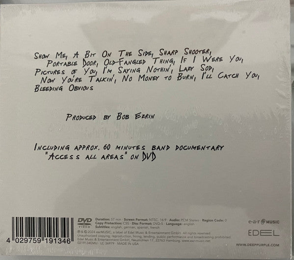 DEEP PURPLE = 1 CD/DVD, like new