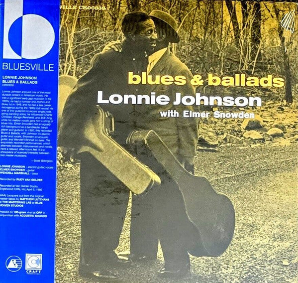 LONNIE JOHNSON WITH ELMER SNOWDEN Blues And Ballads New Vinyl LP