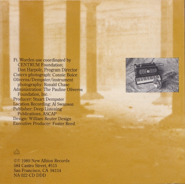 PAULINE OLIVEROS / STUART DEMPSTER / PANAIOTIS Deep Listening CD, like new