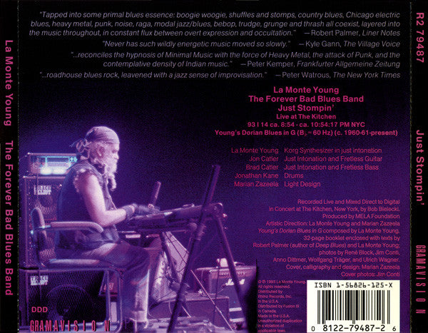 LA MONTE YOUNG, THE FOREVER BAD BLUES BAND Just Stompin' CDx2, very good plus